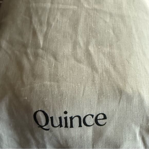 Quince European Linen Duvet Cover Set Ivory Size Queen/Full - Picture 7 of 8